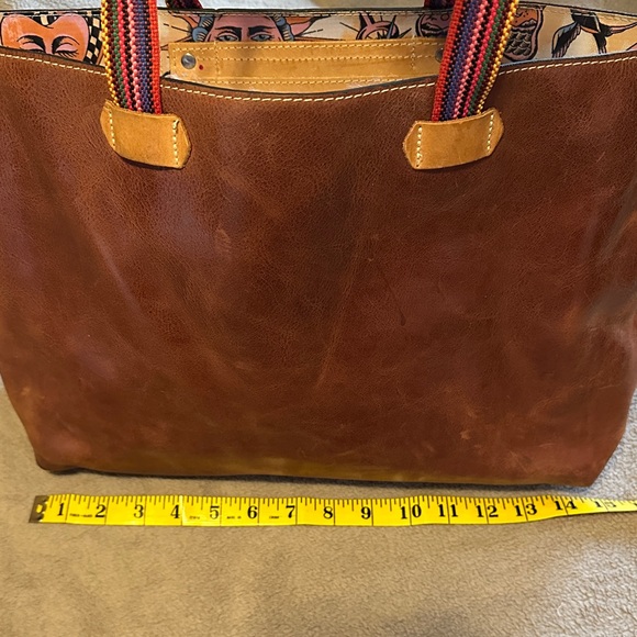 Consuela Brown Tote Bag in Vico Design with Multicolor Straps - GUC - Picture 2 of 16